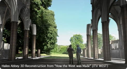 Hailes Abbey 3D Reconstruction from " How the West was Made" (ITV WEST)